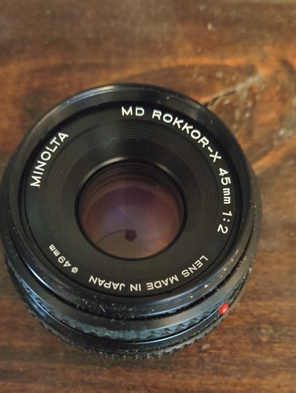 MD Rokkor-X 45mm f/2 Black Prime Lens